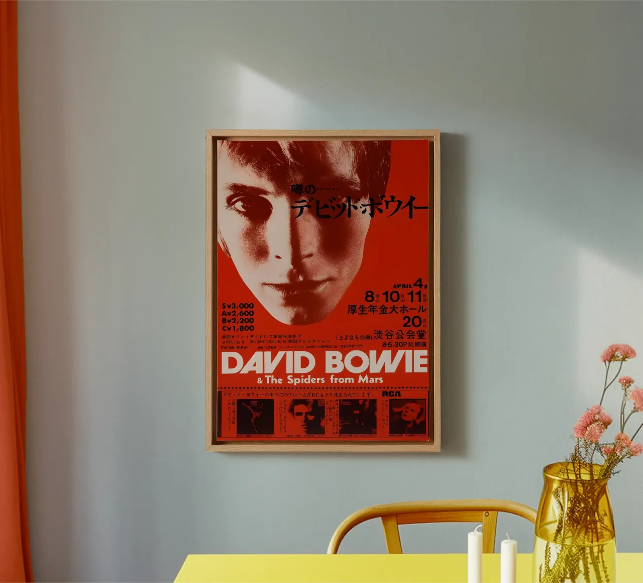 David Bowie And The Spiders From Mars 1973 Tour Live Concert tela da DGUnder