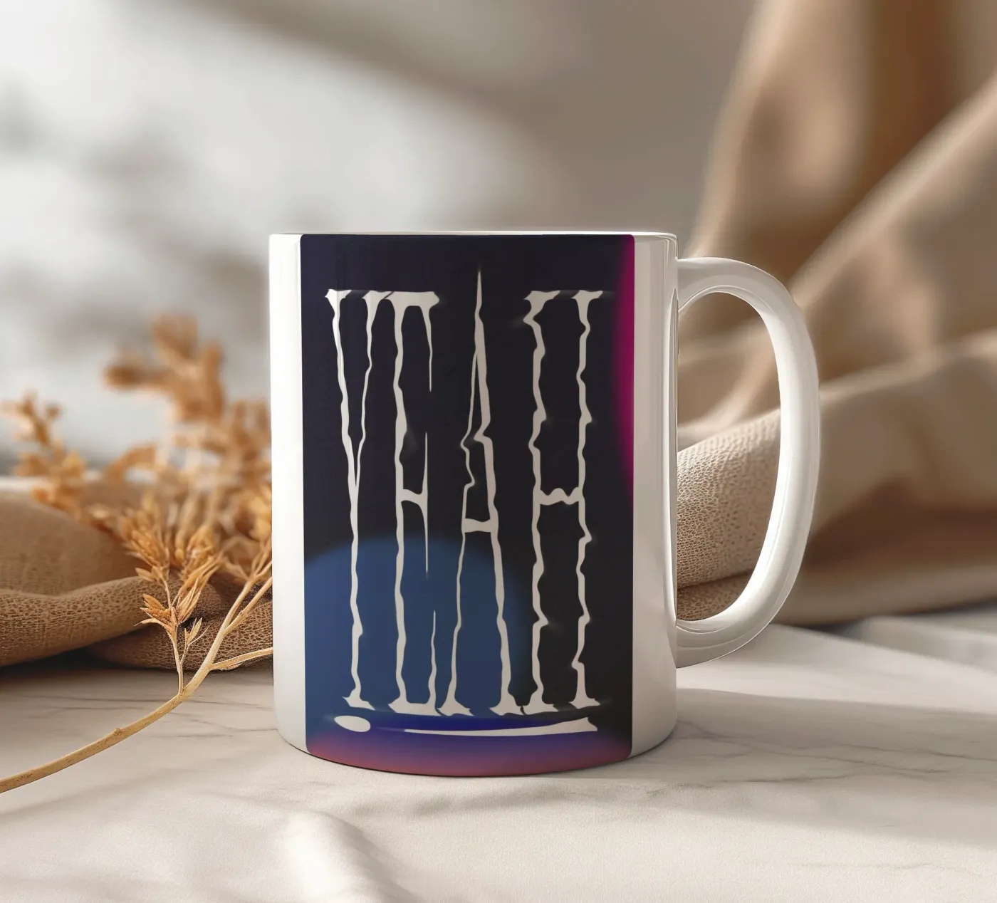 Yeah! ceramic mug by Galaxy Eyes