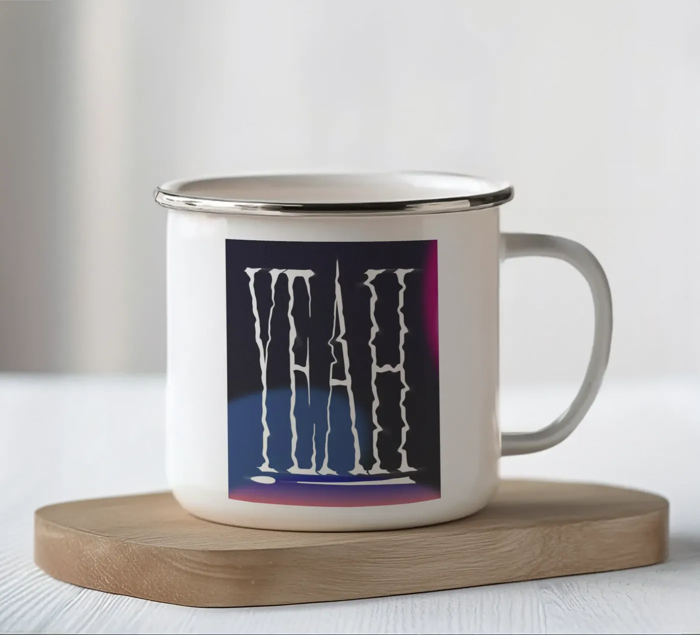 Yeah! enamel mug by Galaxy Eyes