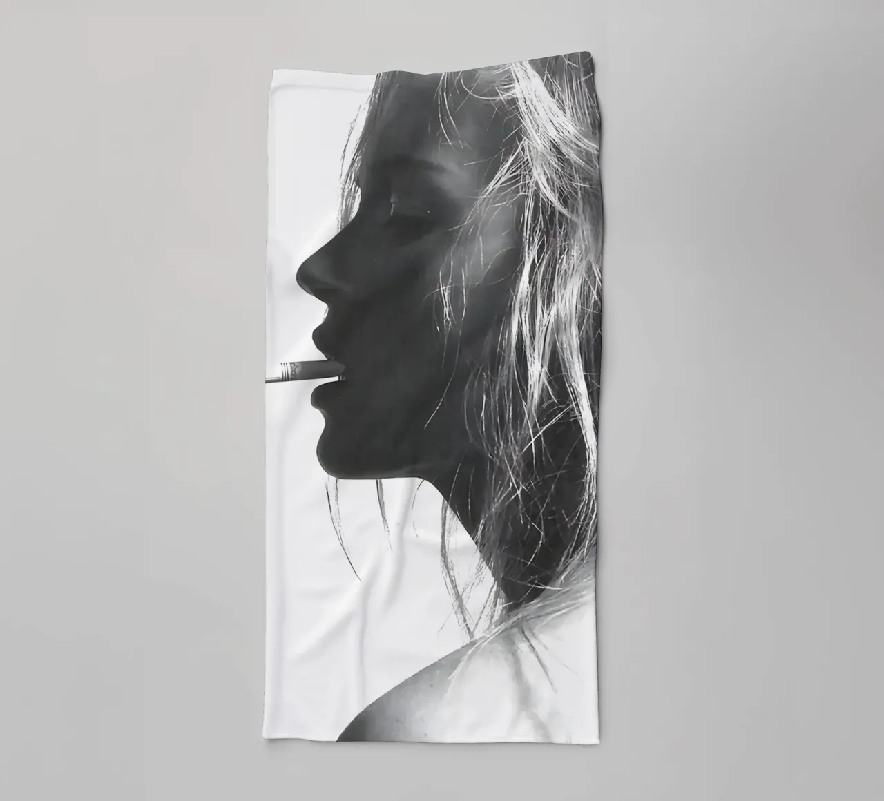 Kate Moss che fuma asciugamano da bagno da Mr.Alexandershop