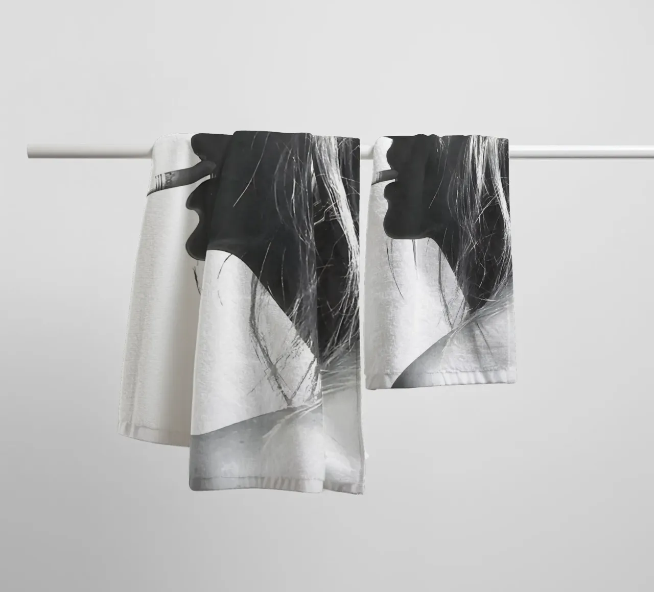 Kate Moss che fuma asciugamano da bagno da Mr.Alexandershop