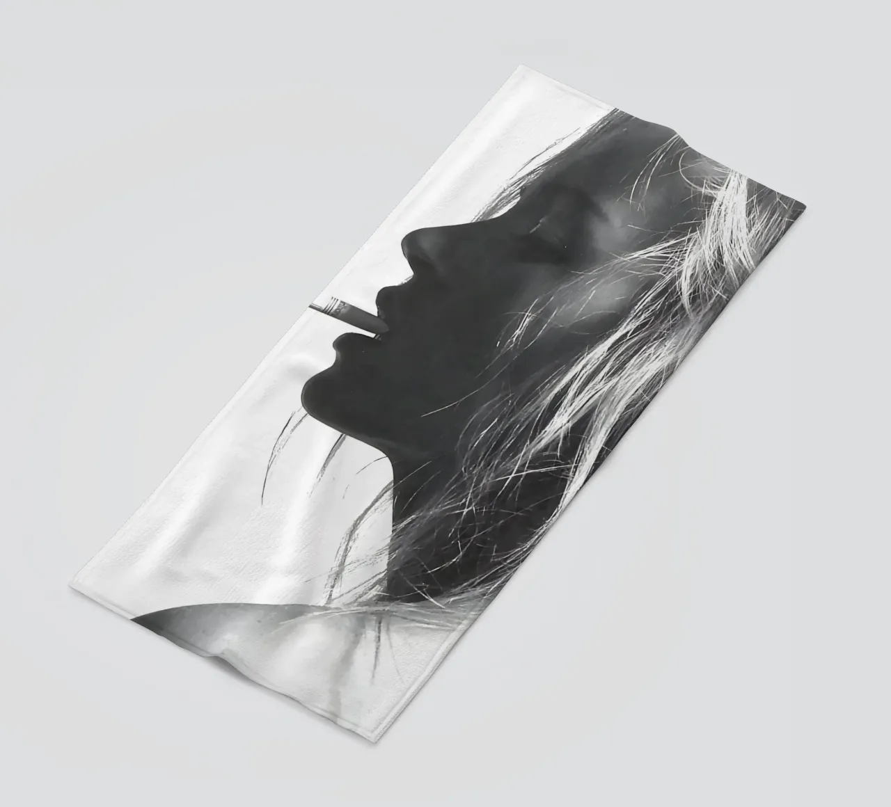 Kate Moss che fuma telo mare da Mr.Alexandershop