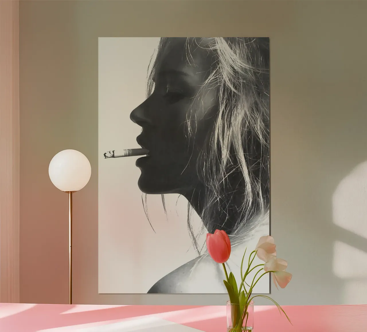 Kate Moss che fuma carta hahnemühle da Mr.Alexandershop
