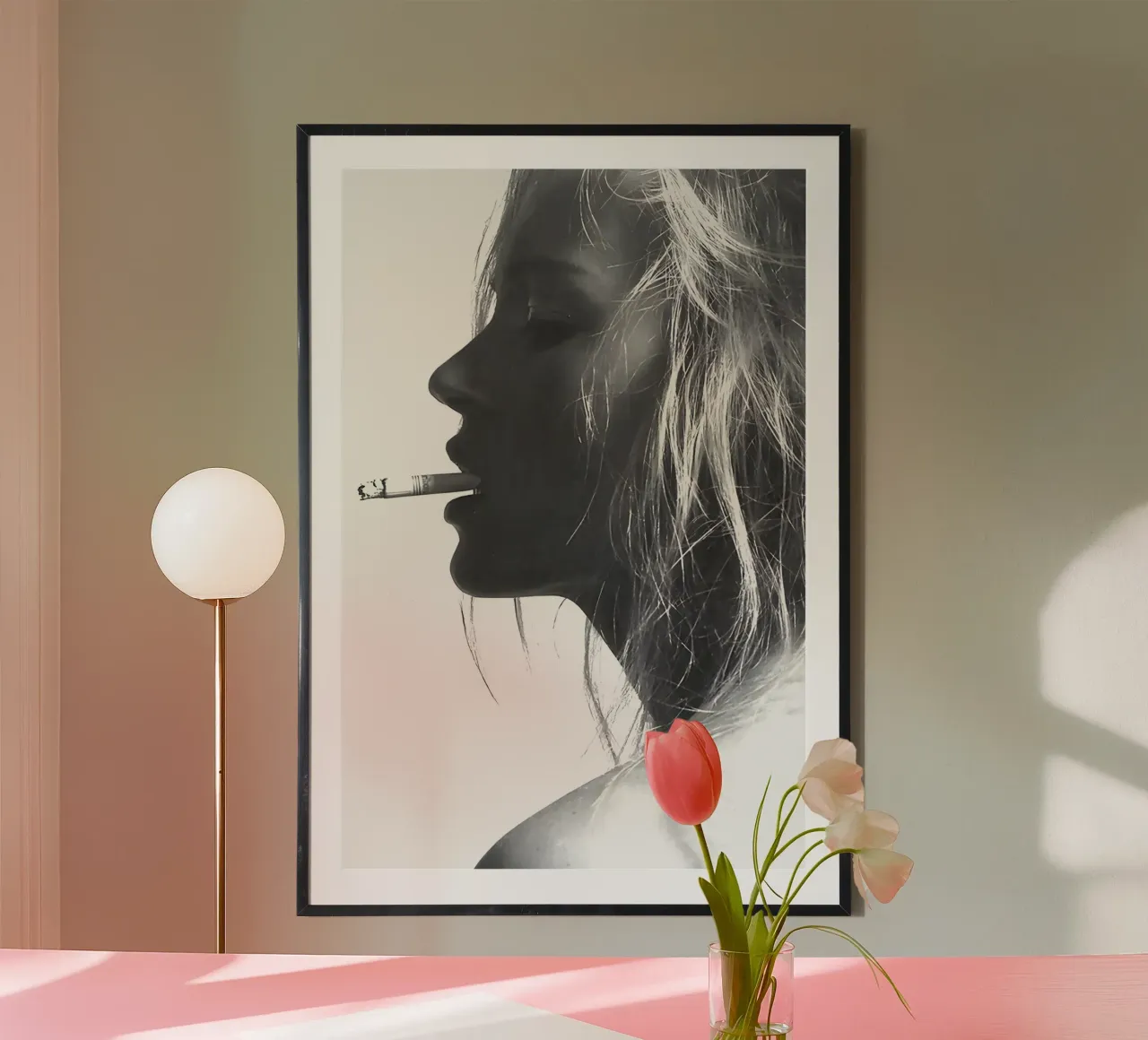 Kate Moss che fuma carta hahnemühle da Mr.Alexandershop