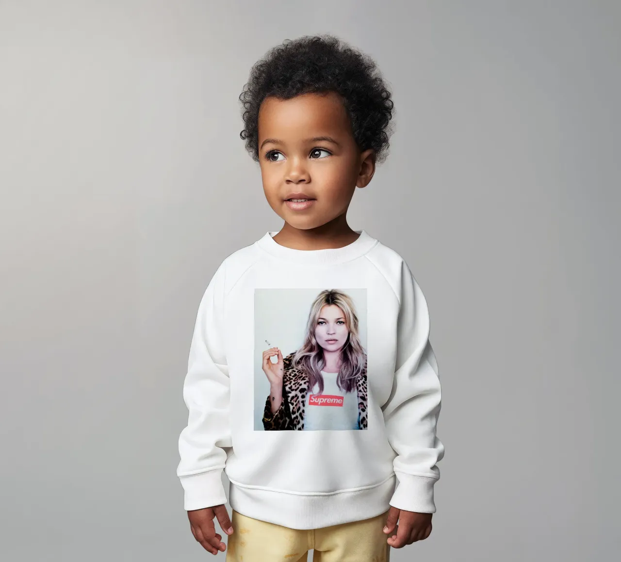 Kate Moss normalizzata felpa neonato da Mr.Alexandershop