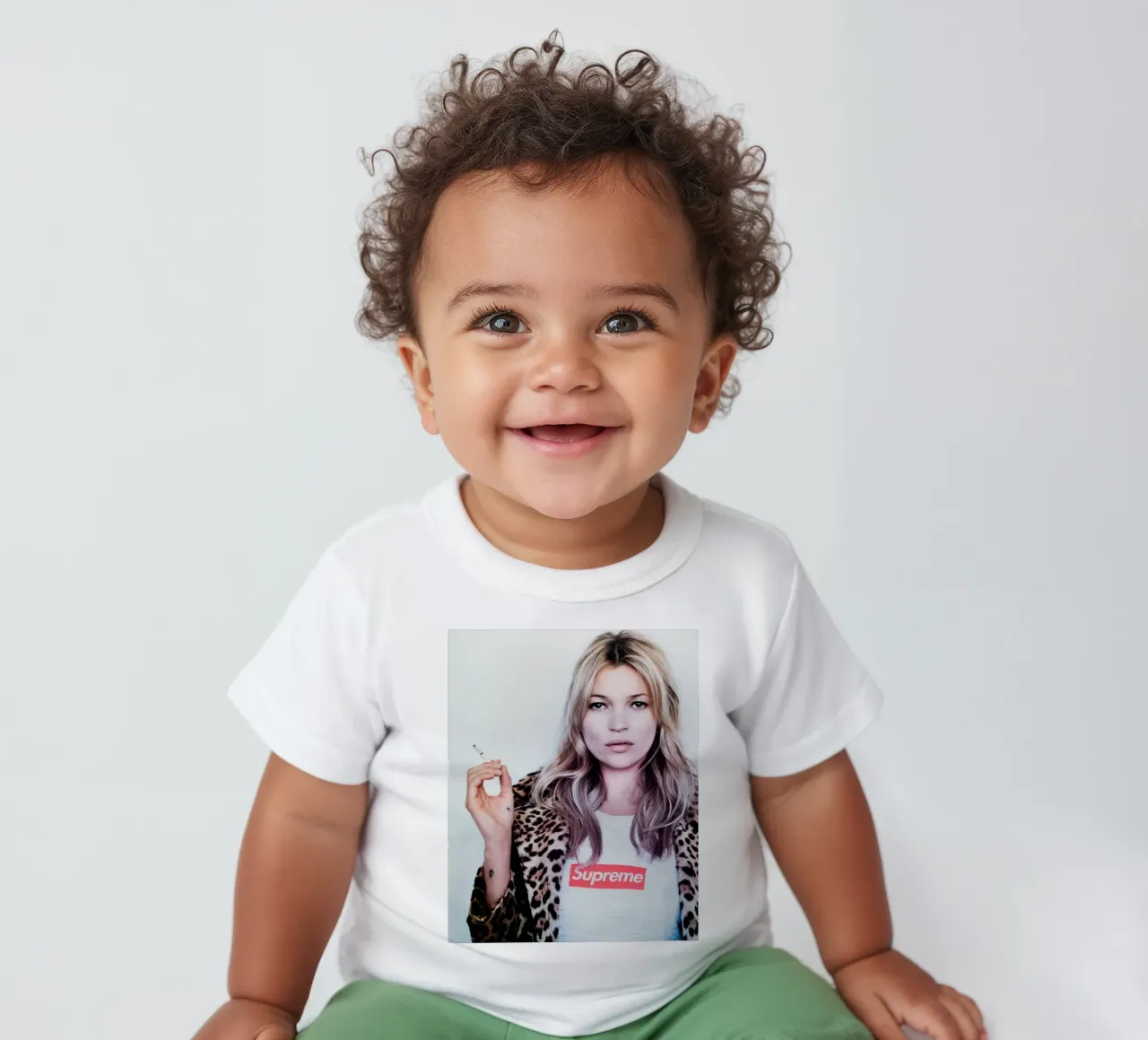 Kate Moss normalizzata maglietta neonato da Mr.Alexandershop