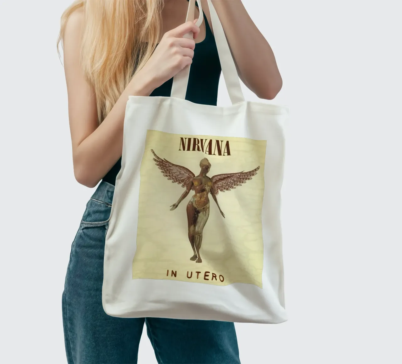 band dei nirvana borsa in juta da vanhesling