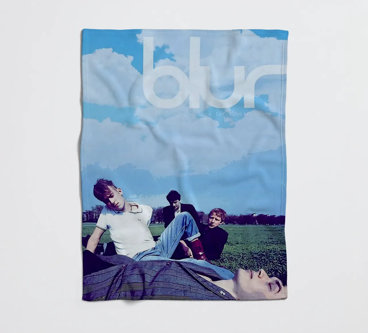 blur band fleece blanket by vanhesling