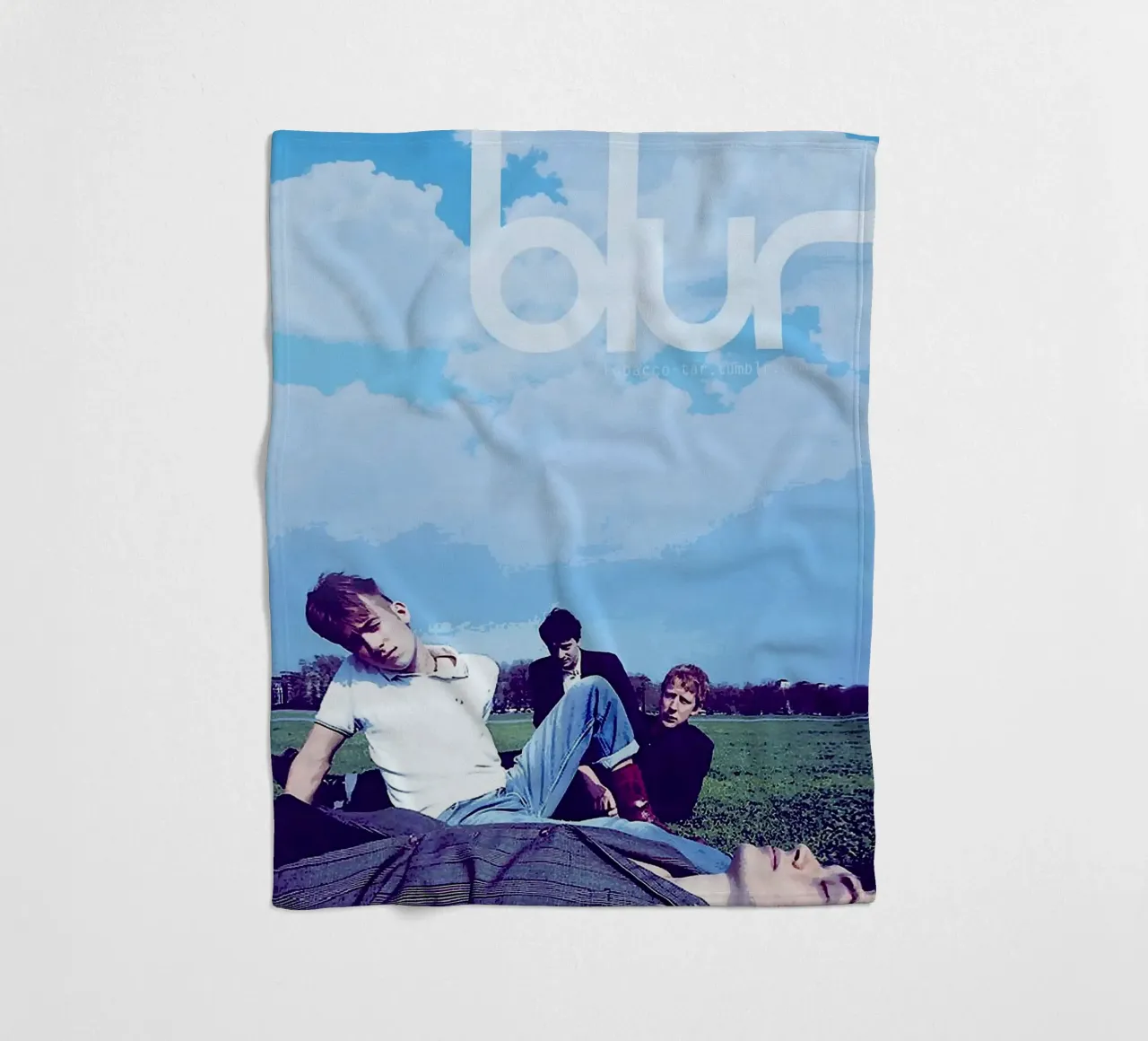 blur band fleece blanket by vanhesling