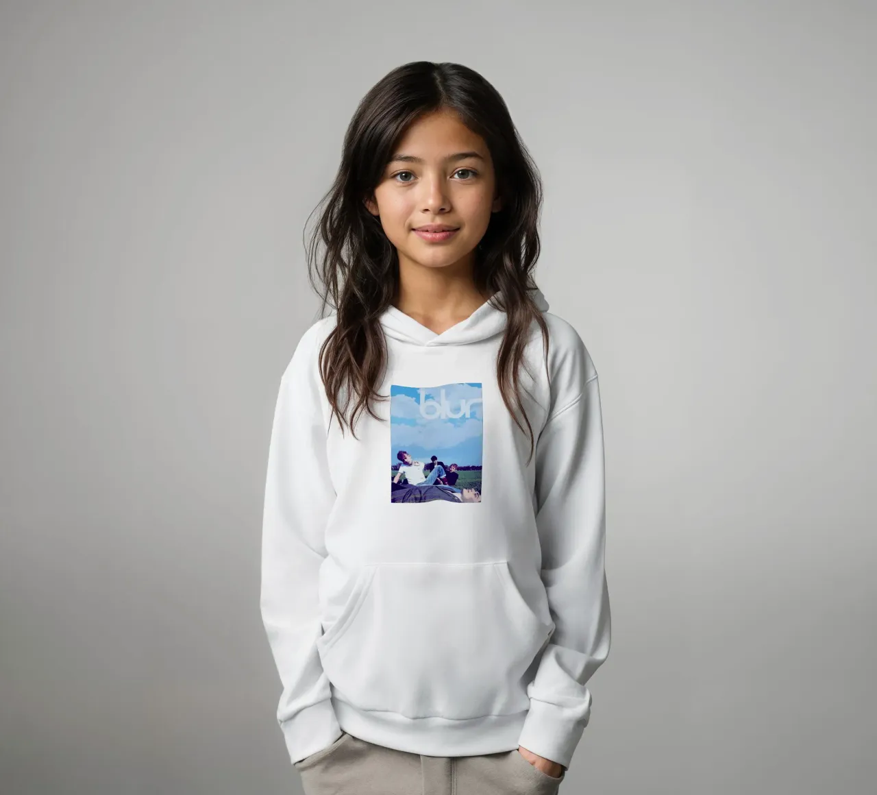 blur band kids hoodie by vanhesling