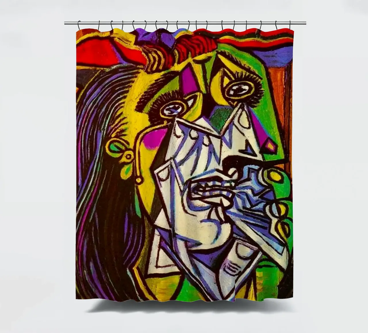 The Weeping Woman shower curtain by Susanprint