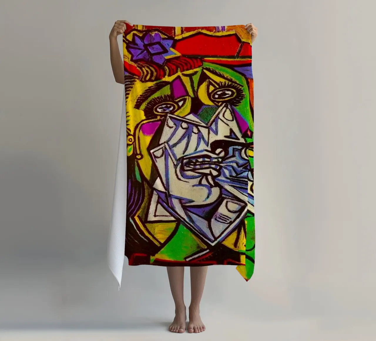 The Weeping Woman beach towel by Susanprint