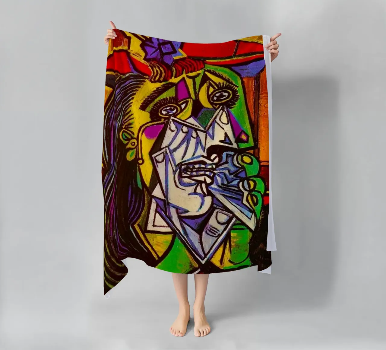 The Weeping Woman beach towel by Susanprint