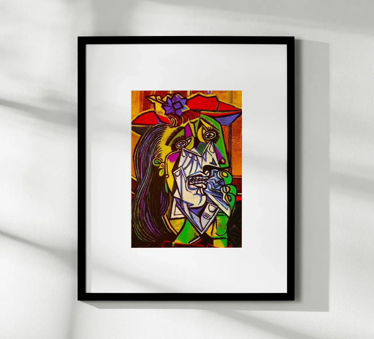 La donna che piange poster con telaio in alluminio da Susanprint