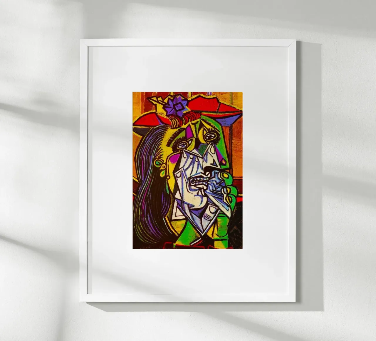 La donna che piange poster con telaio in alluminio da Susanprint
