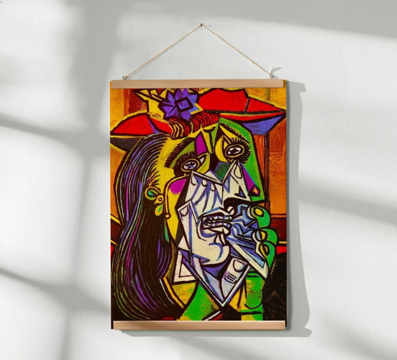La donna che piange poster con telaio in alluminio da Susanprint
