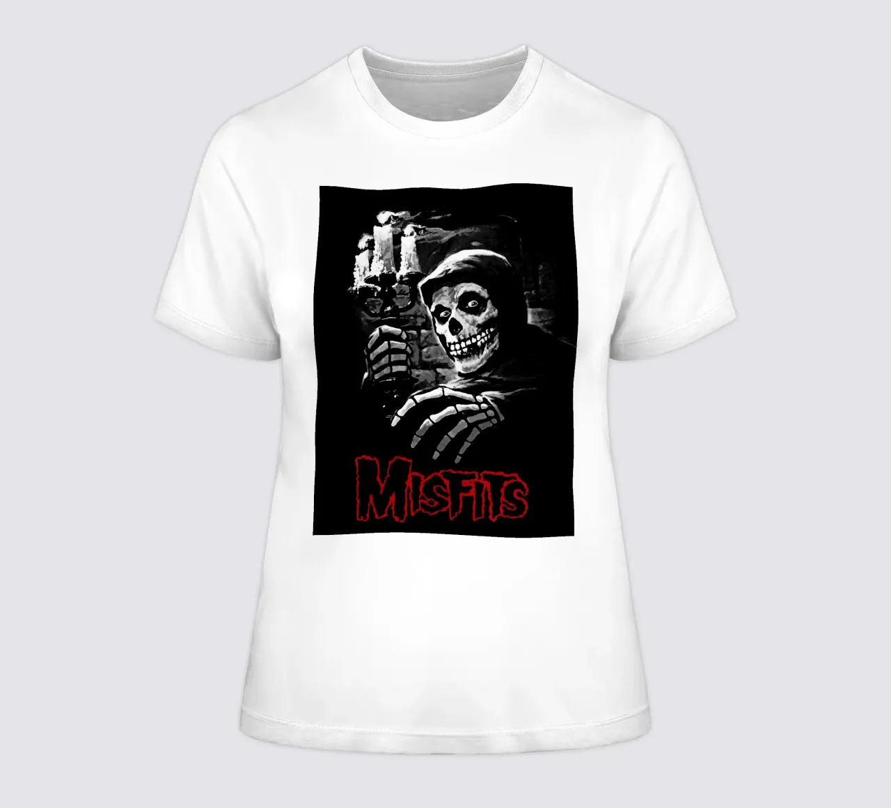 misfits band women's fitted t-shirt by vanhesling