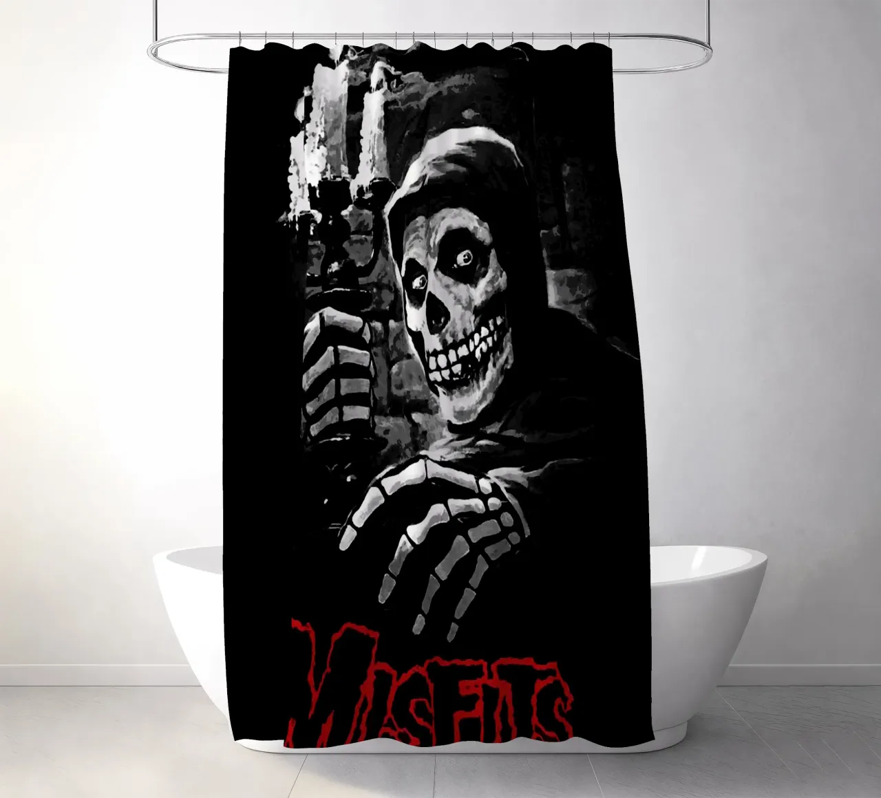 groupe misfits rideau de douche de vanhesling