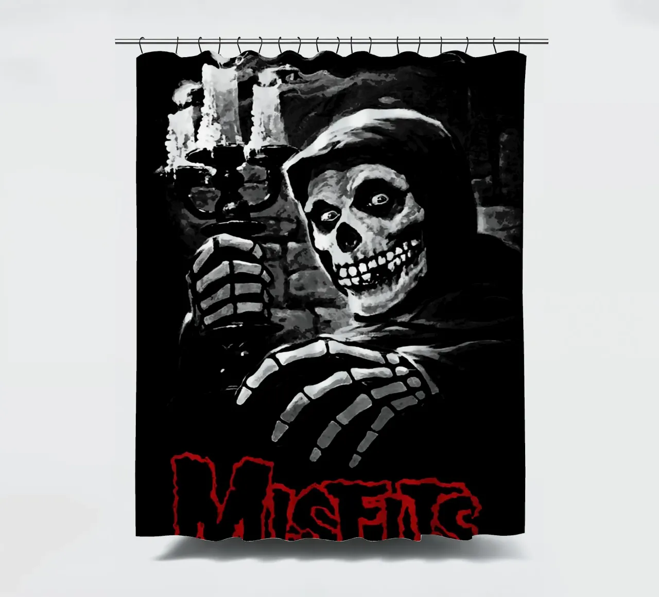 groupe misfits rideau de douche de vanhesling