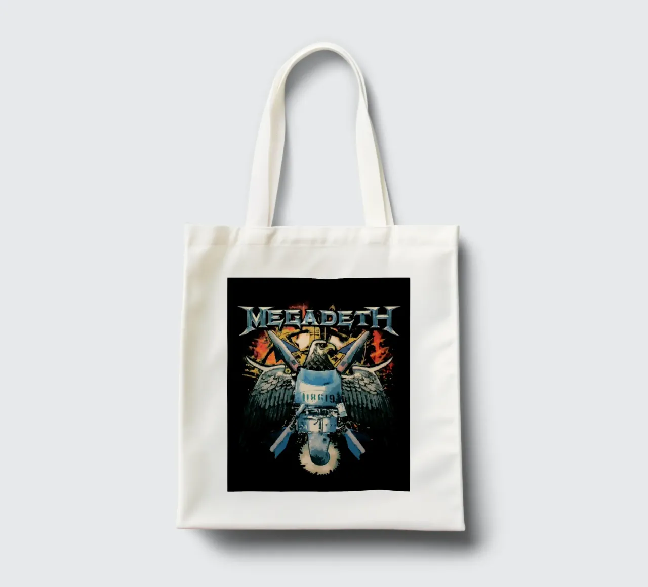 megadeth band tote bag by vanhesling