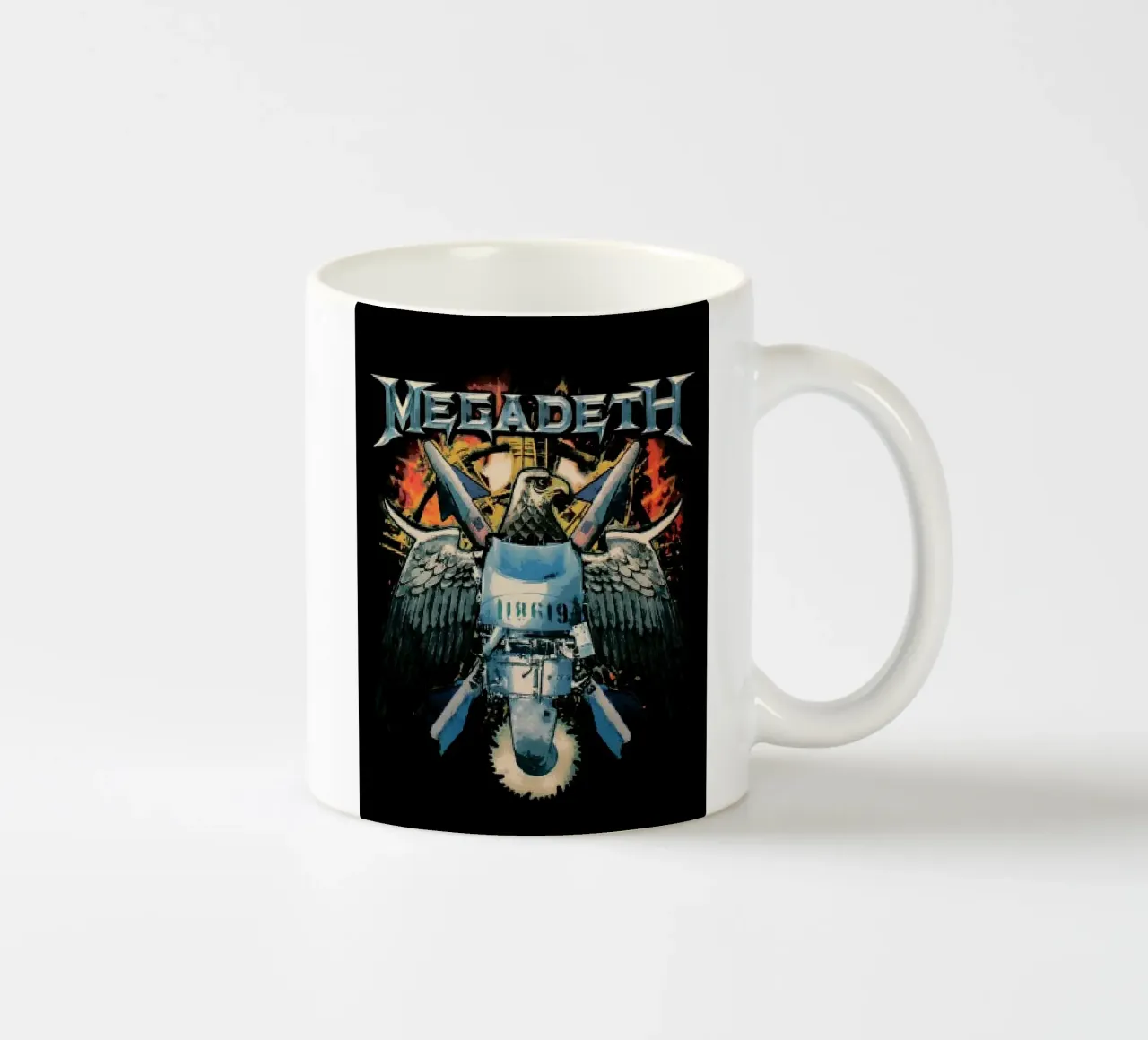 megadeth band tazza in ceramica da vanhesling