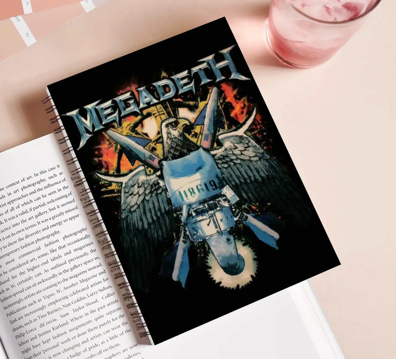 megadeth band spiral notebook by vanhesling