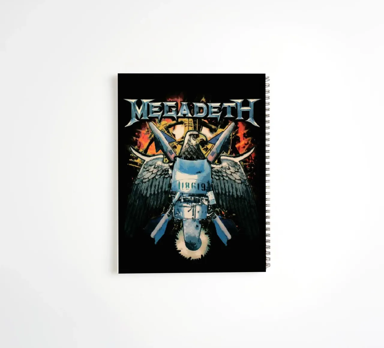 megadeth band spiral notebook by vanhesling