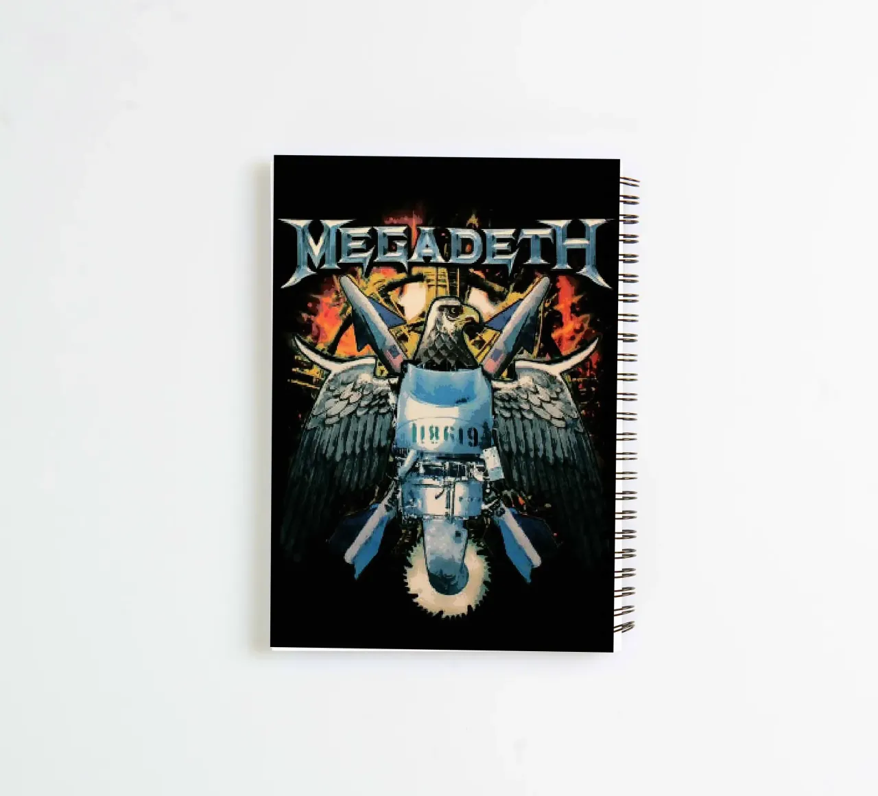 megadeth band spiral notebook by vanhesling