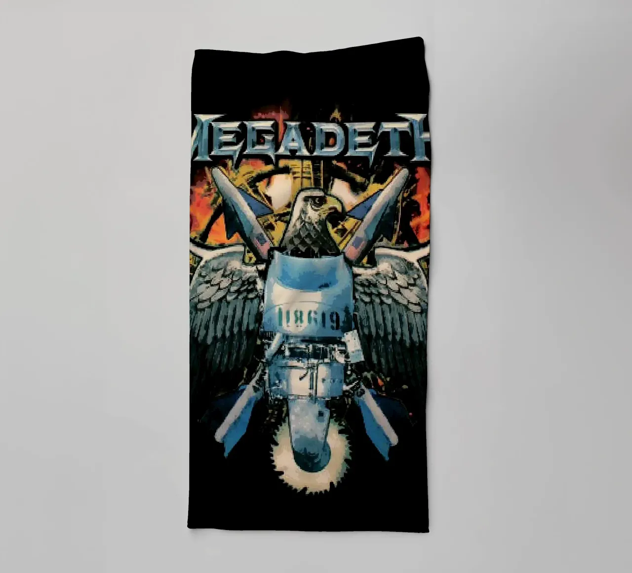 groupe megadeth serviette de bain de vanhesling