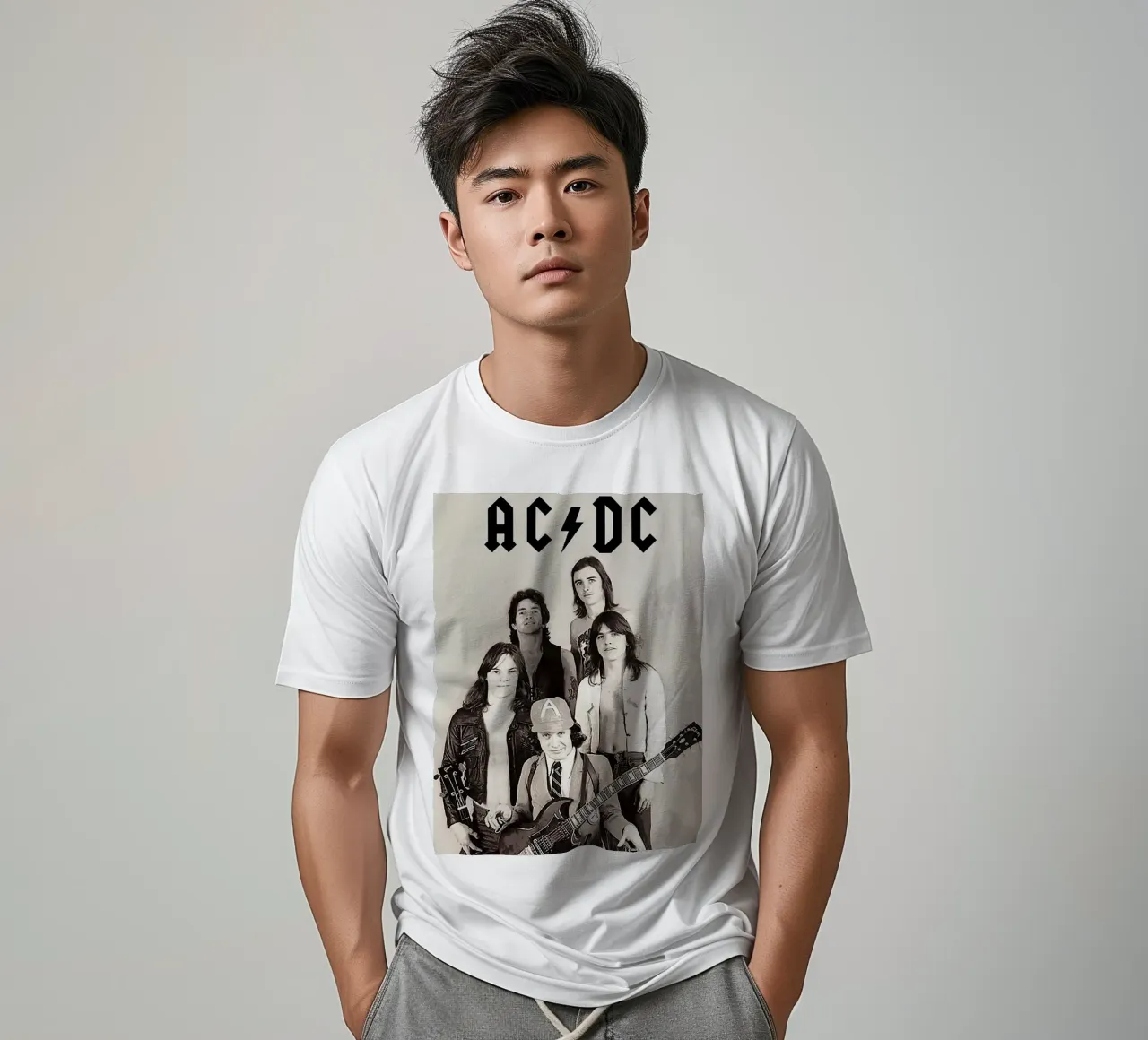 Groupe AC/DC t-shirt de vanhesling