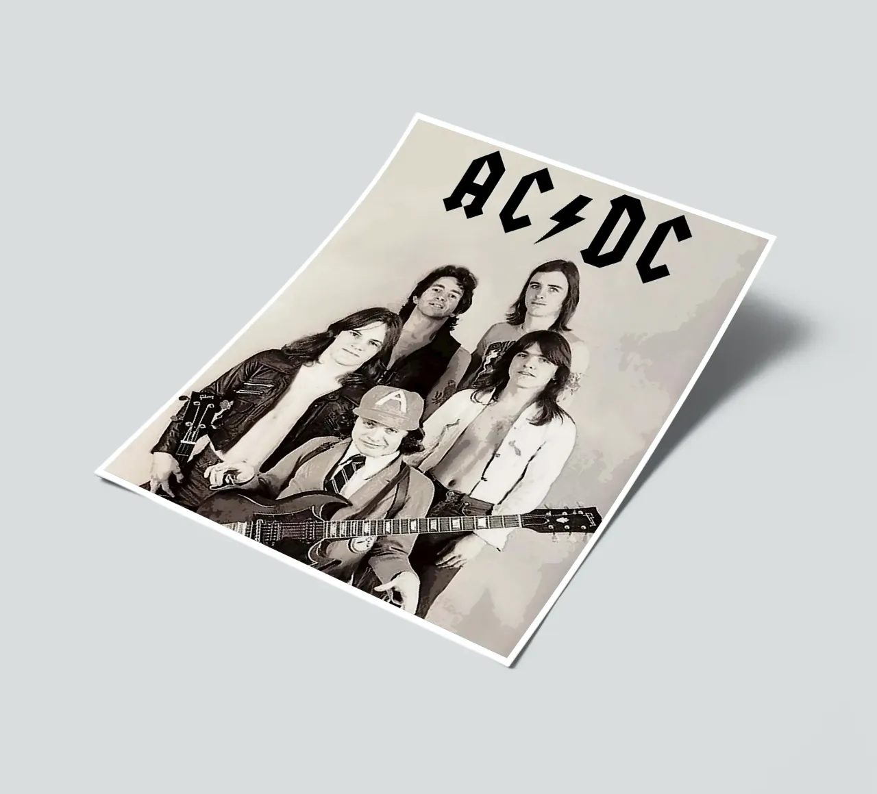 Groupe AC/DC planche autocollant de vanhesling