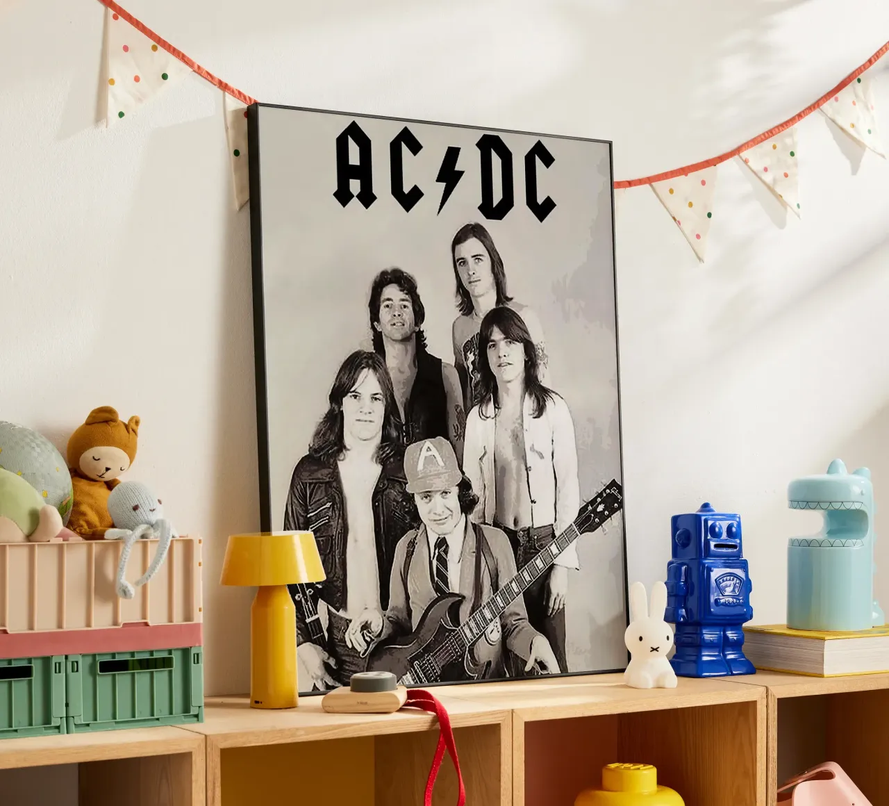 Gruppo AC/DC alluminio dibond da vanhesling