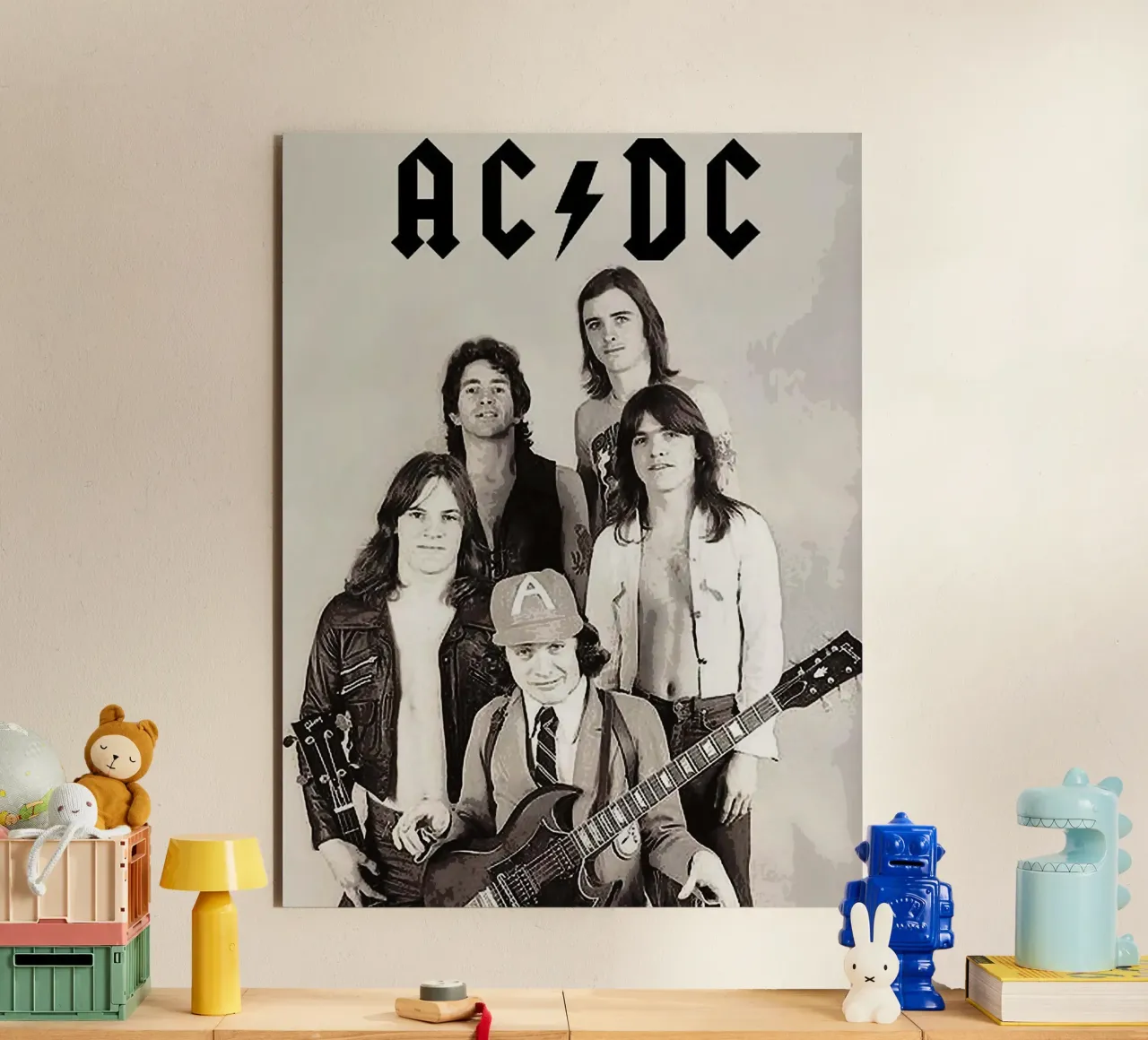 Gruppo AC/DC alluminio dibond da vanhesling