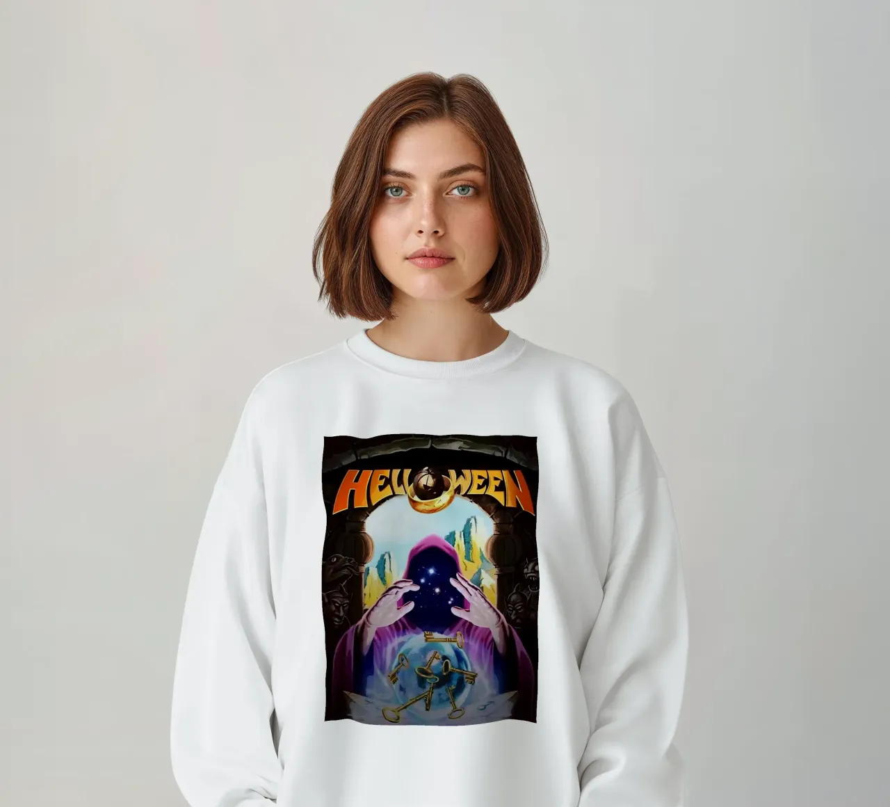 Helloween band felpa da vanhesling