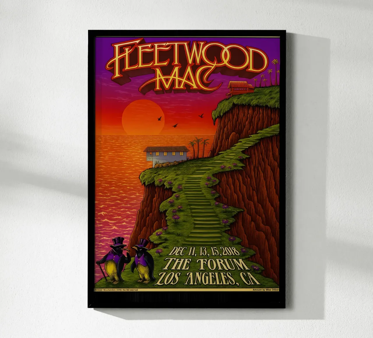 DEWF Fleetwood Mac Band Vintage Poster hahnemühle by DGUnder