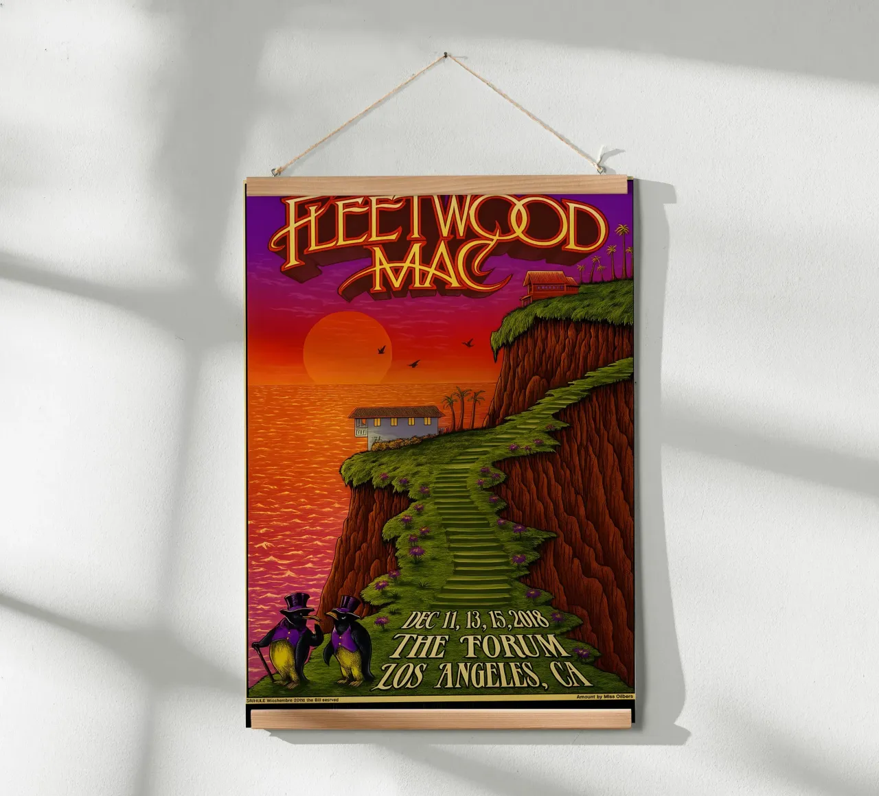 DEWF Fleetwood Mac Band Vintage Poster hahnemühle by DGUnder