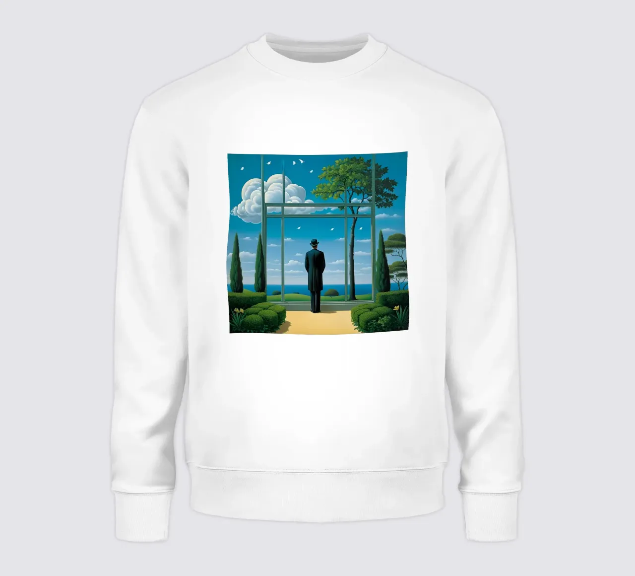 nello stile di Rene Magritte felpa da Corene Morar