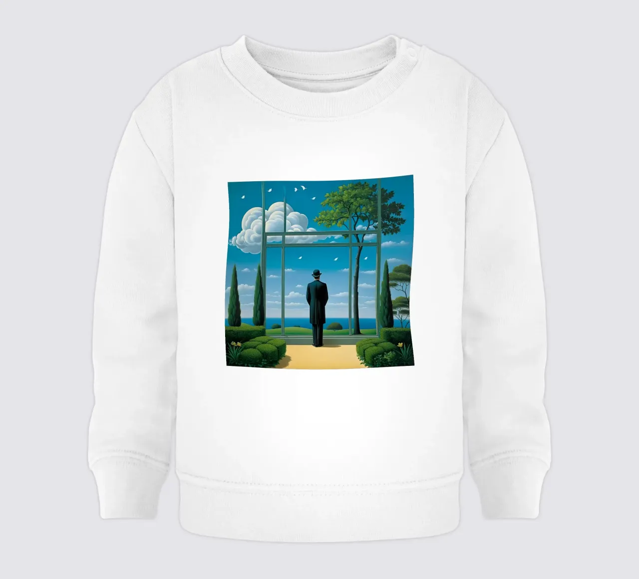 nello stile di Rene Magritte felpa neonato da Corene Morar