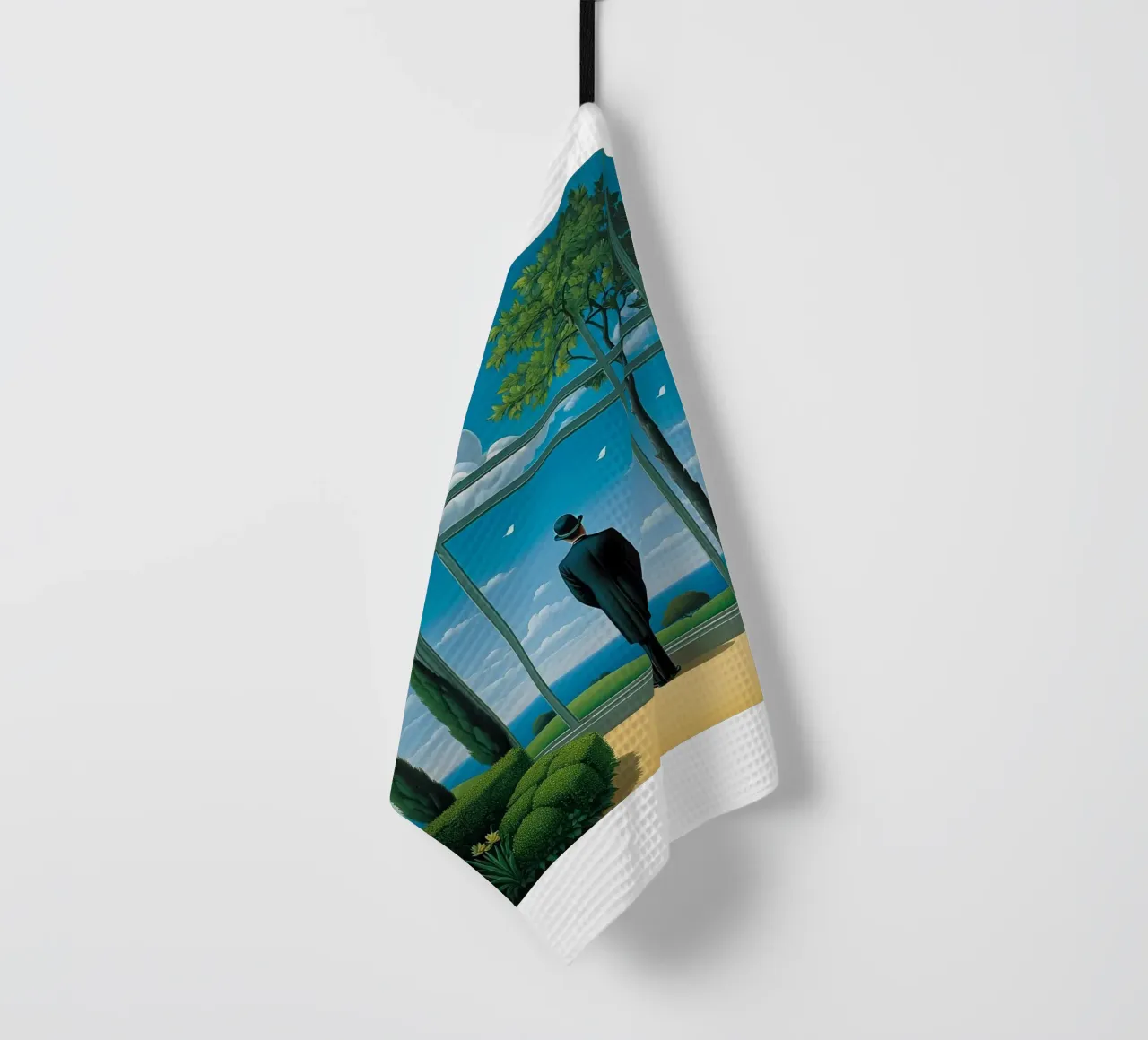 dans le style de René Magritte torchon de Corene Morar