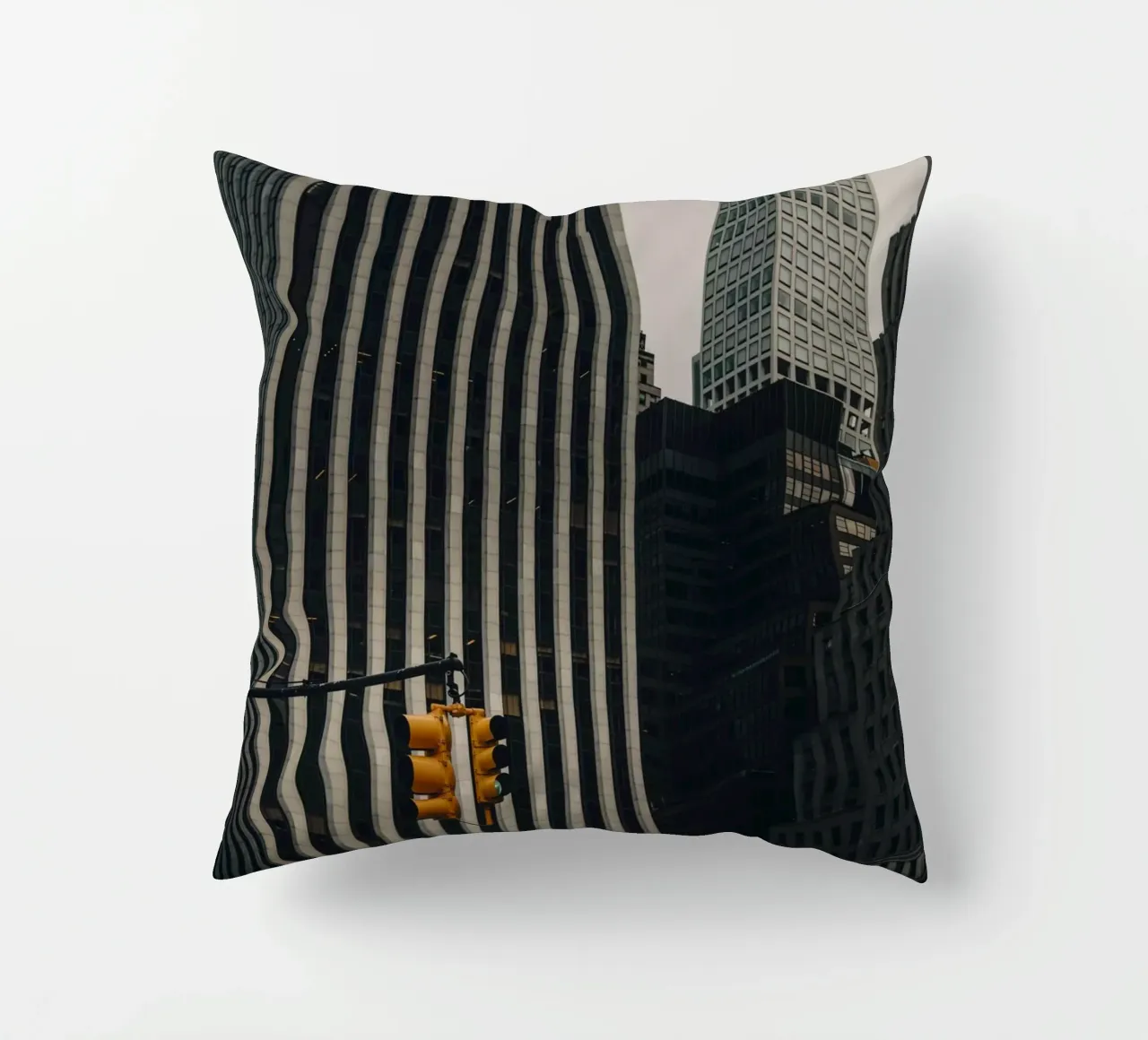 Manhattan Traffic Light decorative cushion by thetraveller