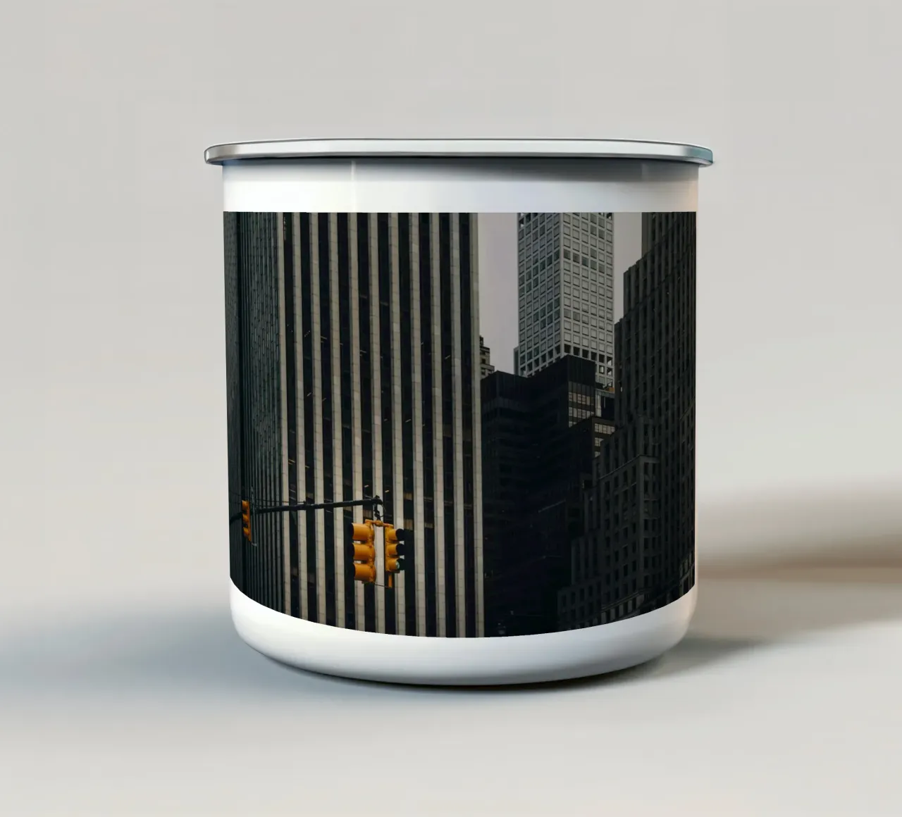 Semaforo di Manhattan tazza in smalto da thetraveller