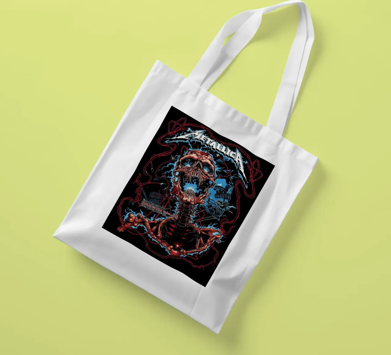 metal band tote bag by vanhesling