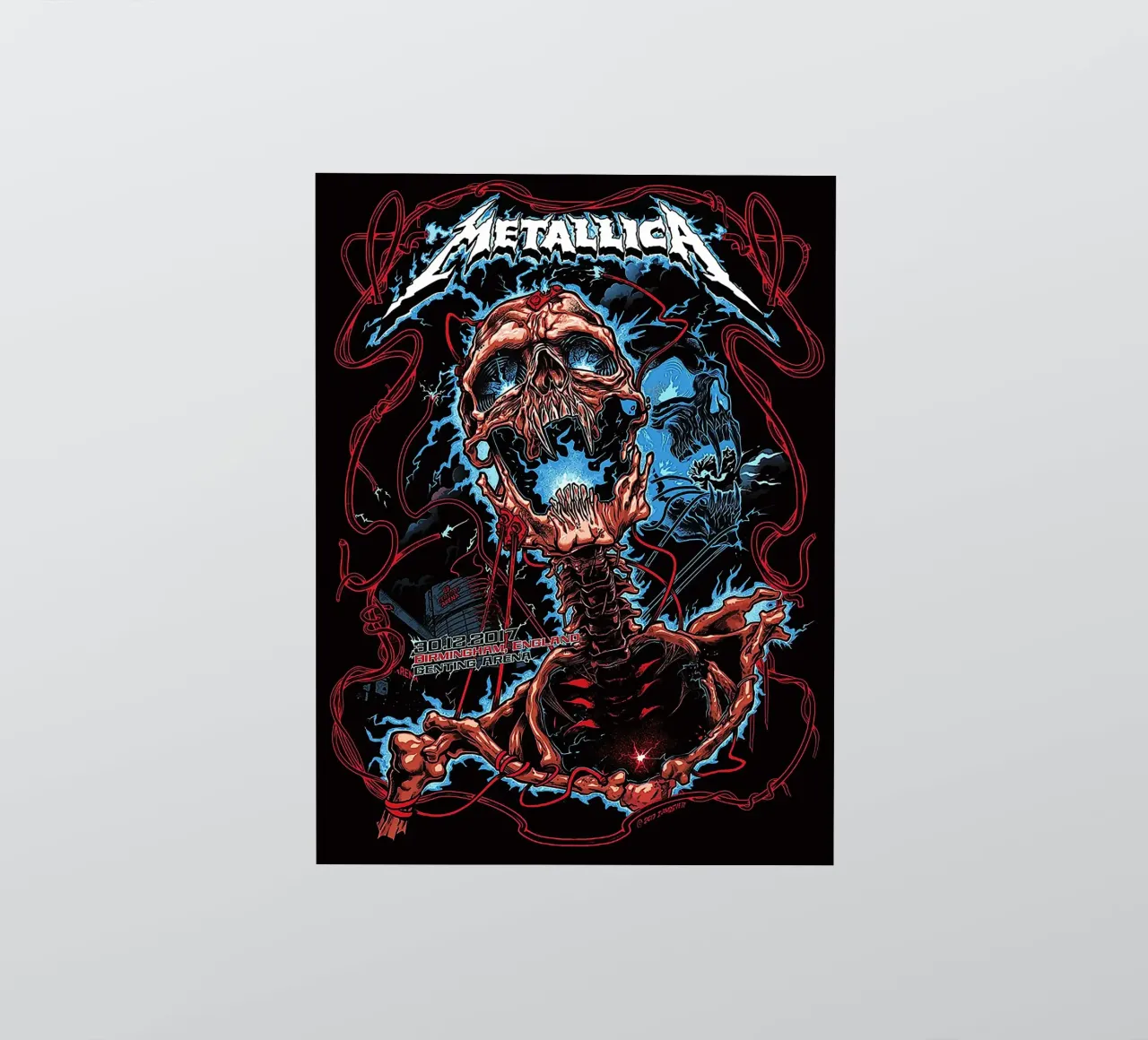 metallica band adesivo da vanhesling
