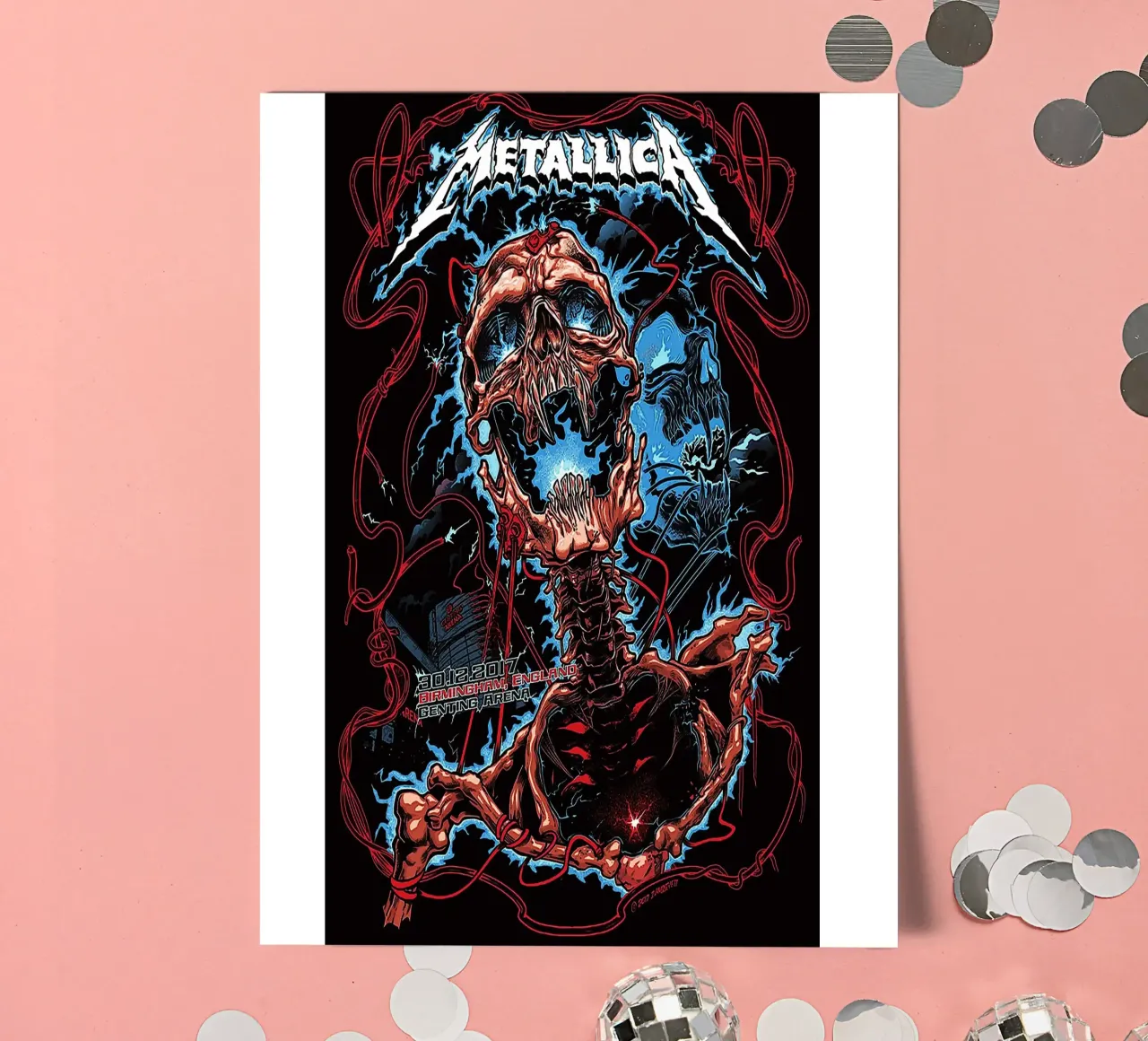 metal band sticker sheet by vanhesling