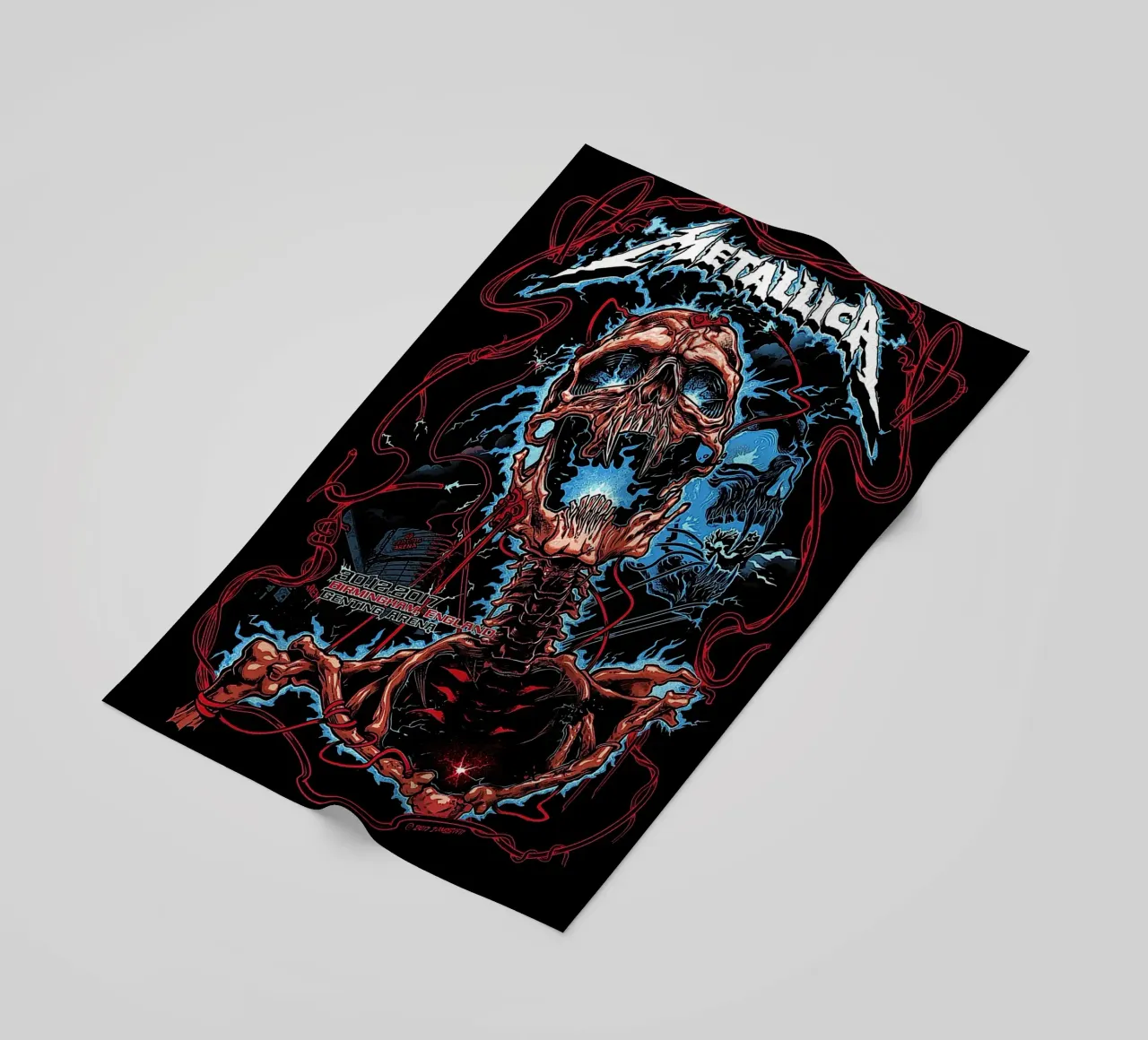 metal band beach towel by vanhesling