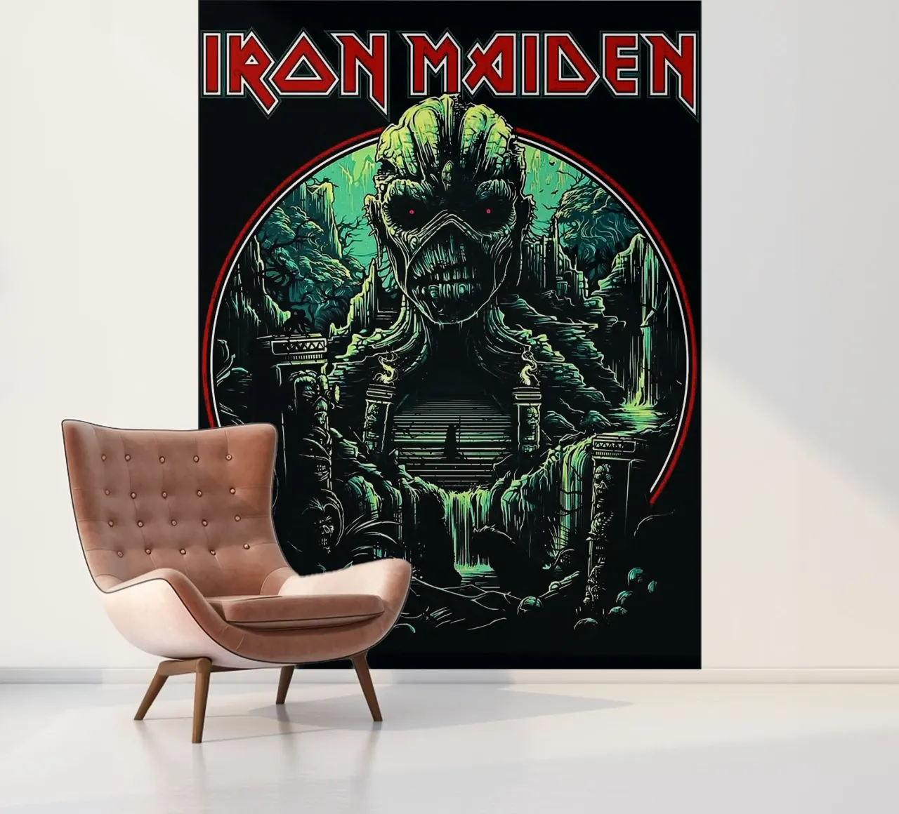 iron maiden band fotobehang van vanhesling