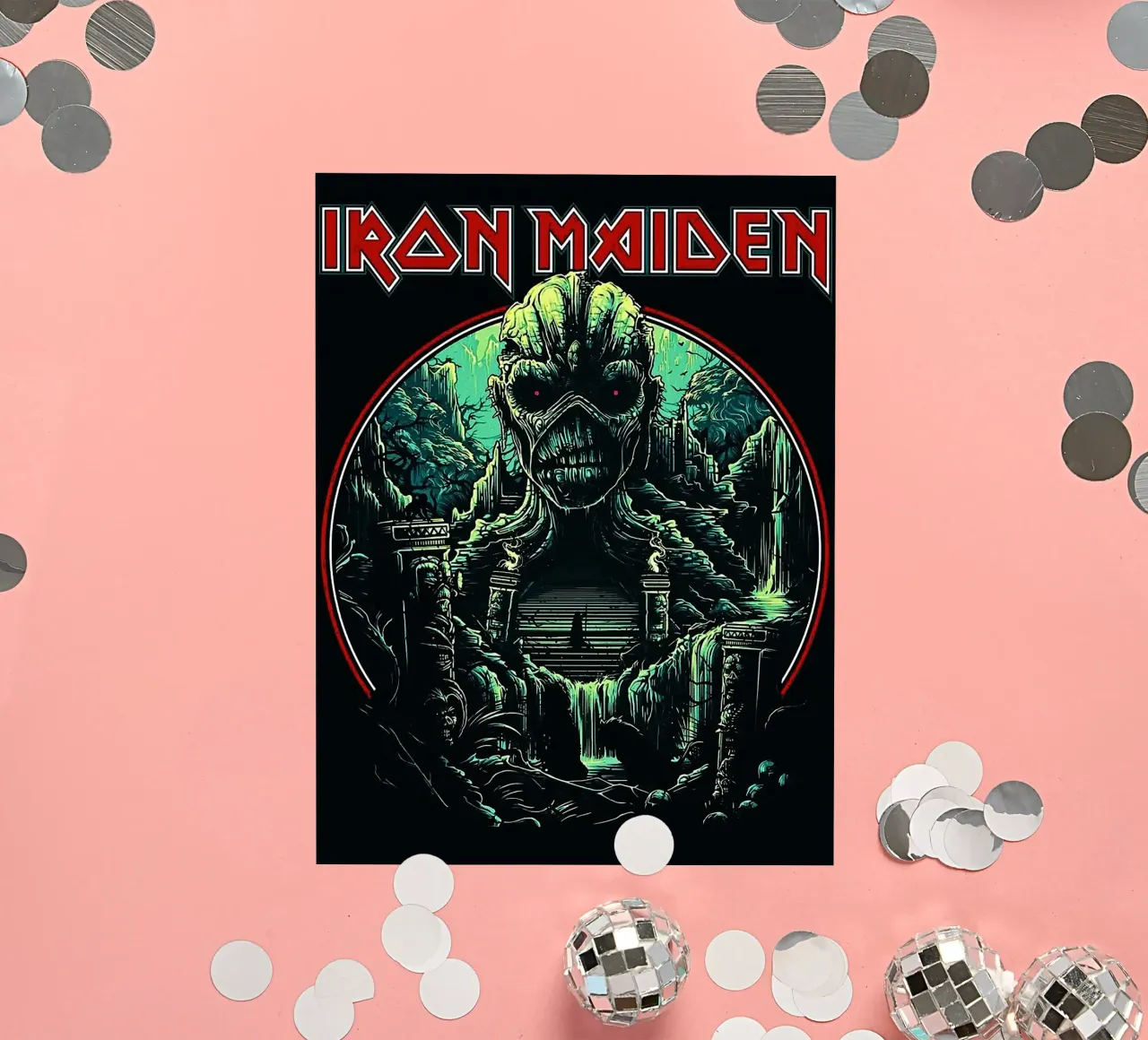 iron maiden band sticker van vanhesling