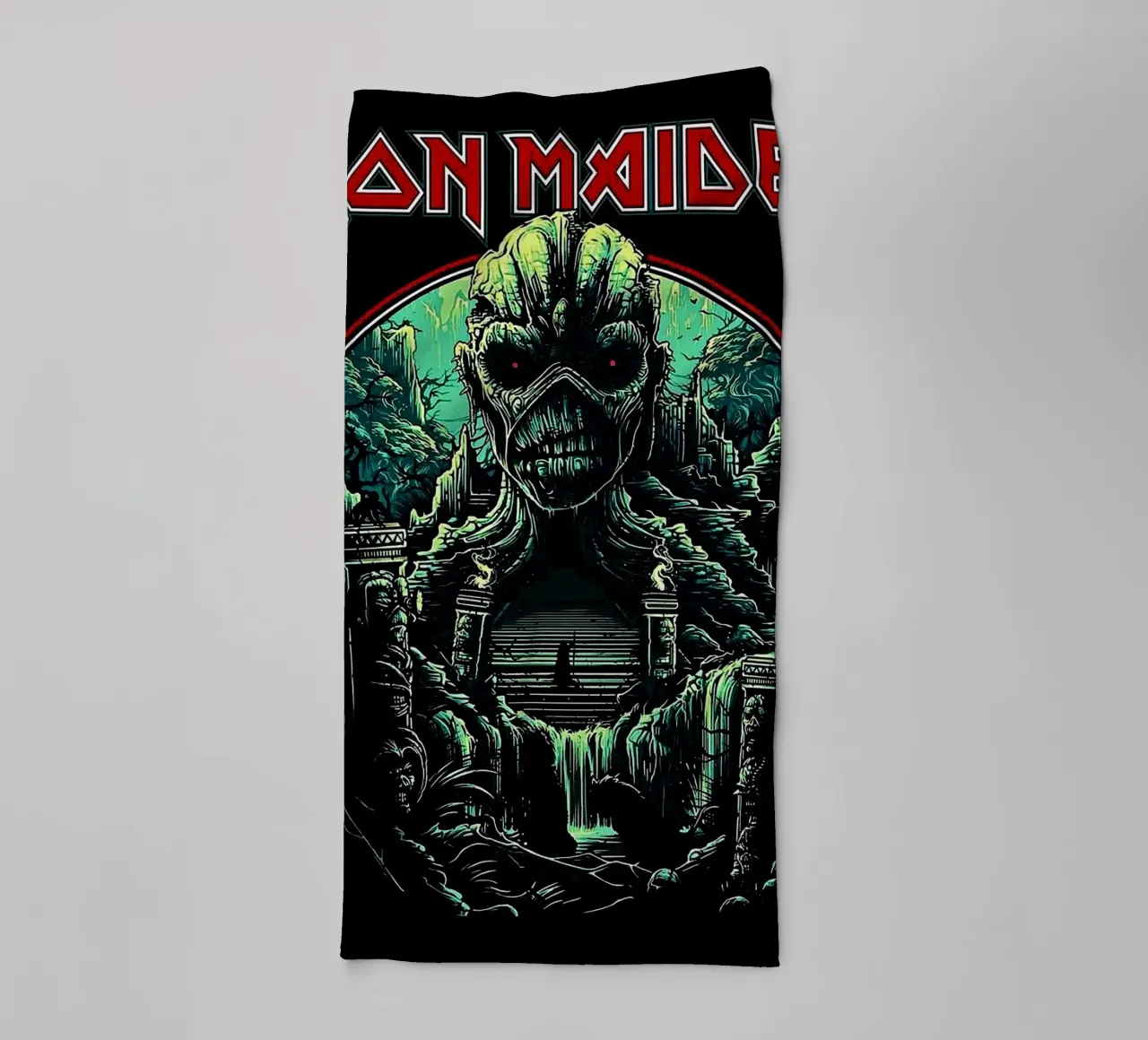 groupe iron maiden serviette de bain de vanhesling