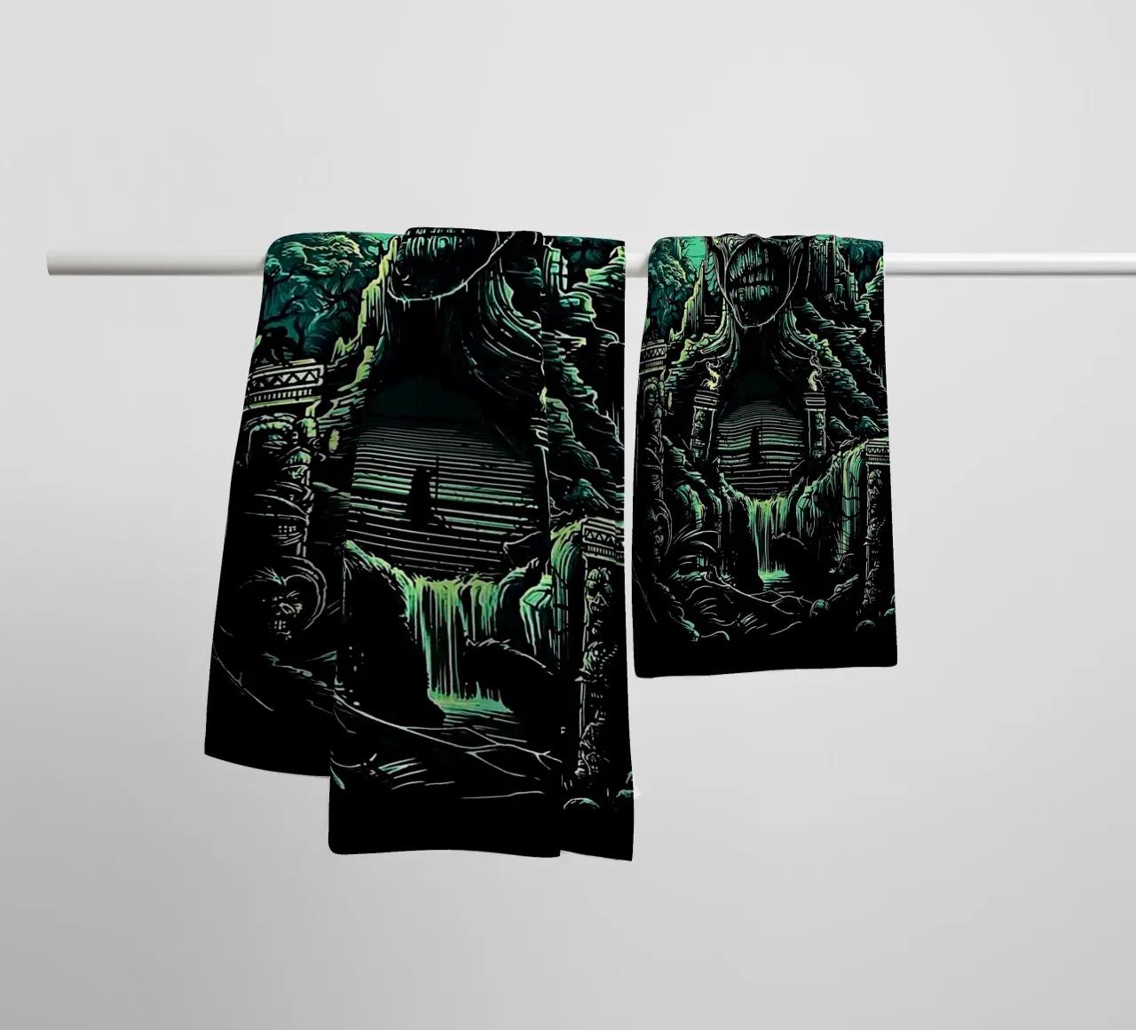 groupe iron maiden serviette de bain de vanhesling