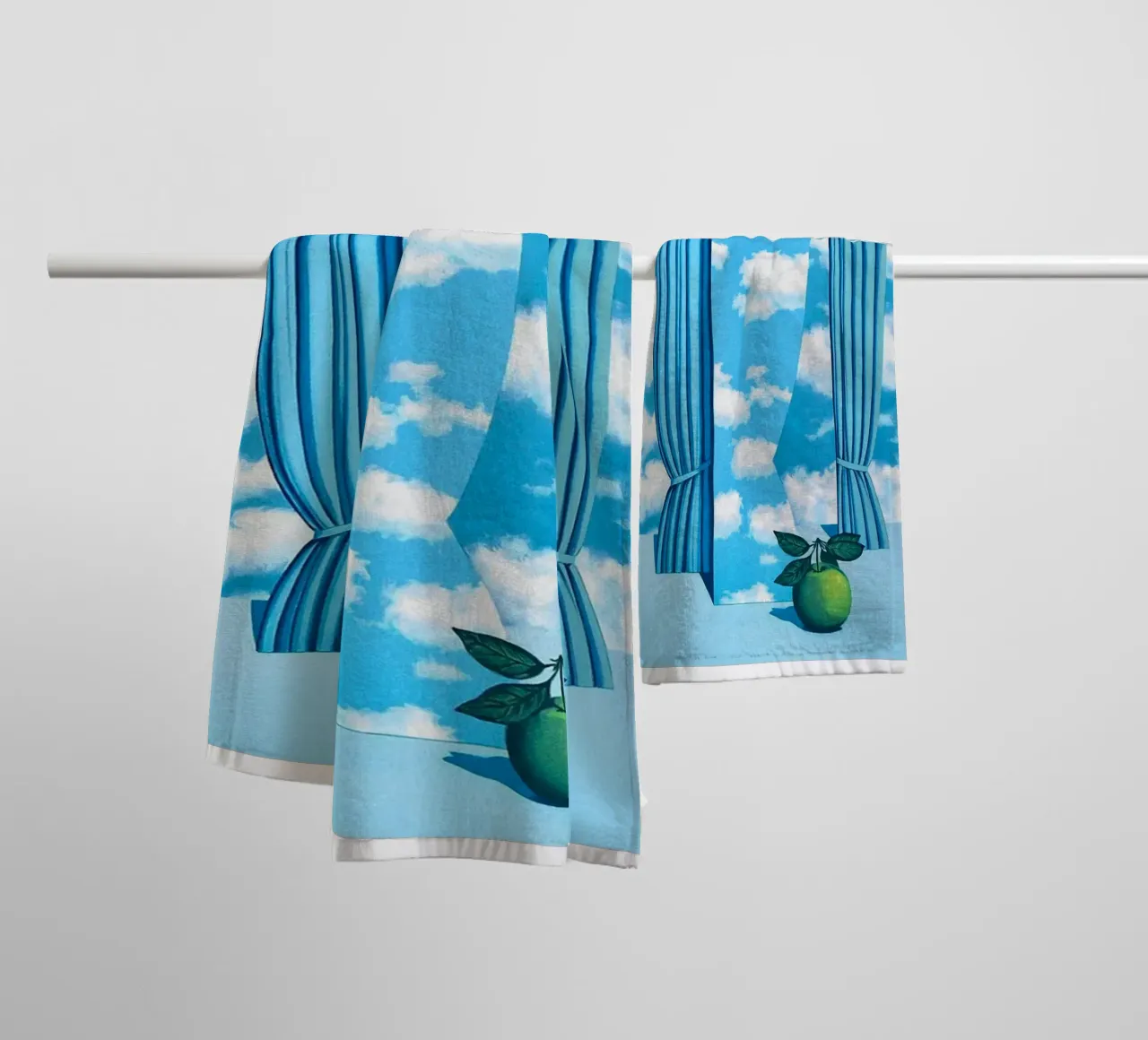 René Magritte Il mondo bello asciugamano da bagno da Corene Morar